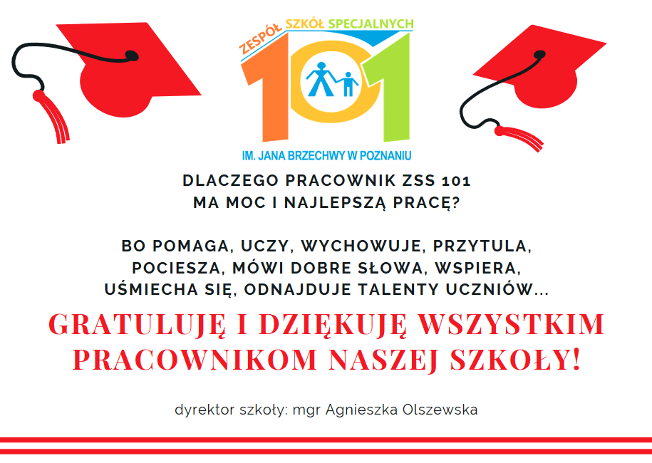 Read more about the article Podziękowania z okazji Dnia Edukacji Narodowej